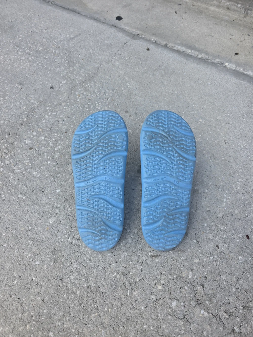 Baseball 101 Blue Men's Slides Size 8-9